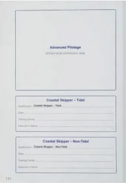 Дополнительные записи — логбук яхтсмена